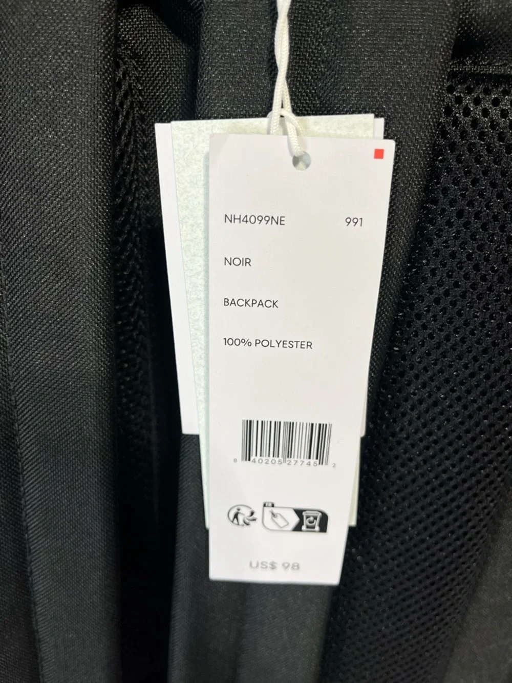 NEW Lacoste Men's Sinople Monogram Black Backpack
